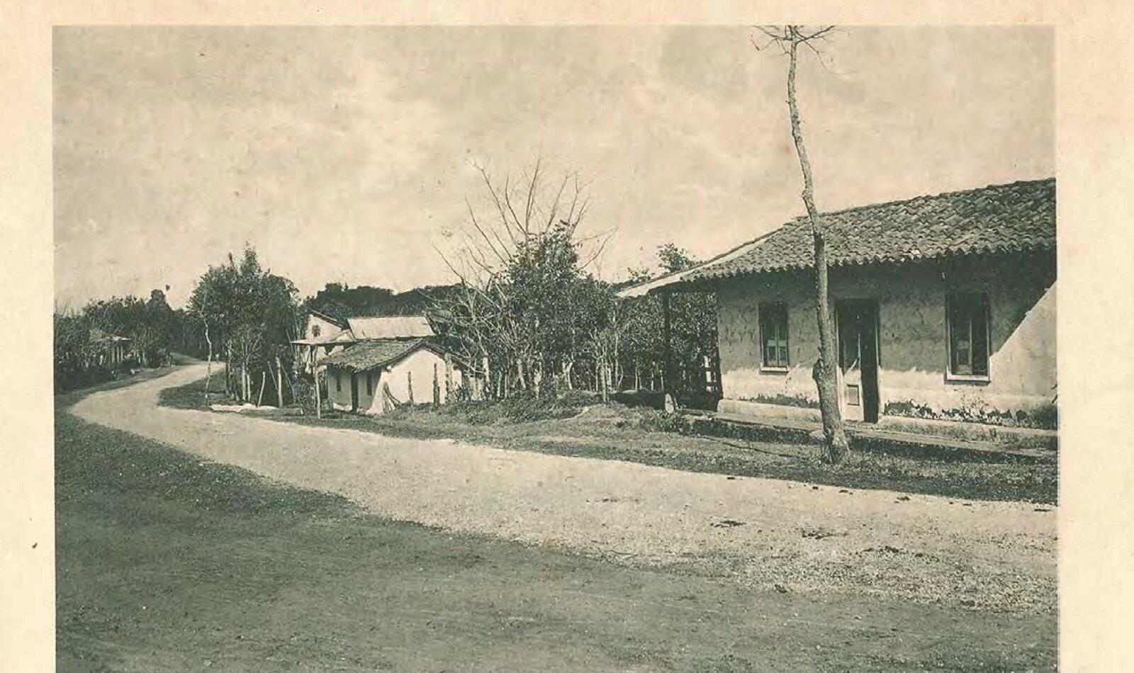 Camino rural en San Francisco de Dos Ríos, 1922.